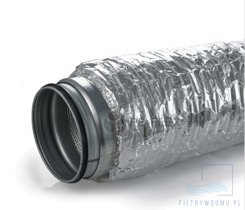 Tłumik elastyczny izolowany 50mm akudec